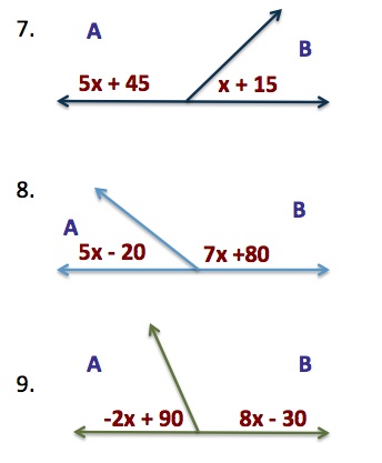 Álgebra, ángulos y ecuaciones