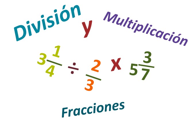 División y multiplicación de fracciones