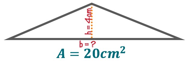 ¿Cómo obtener la base y altura de un triángulo?