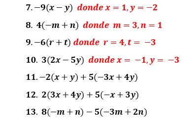 3ra. Clase de ÁLGEBRA- simplificar expresiones