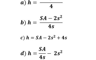 Ejercicios de matemáticas con formulas y expresiones
