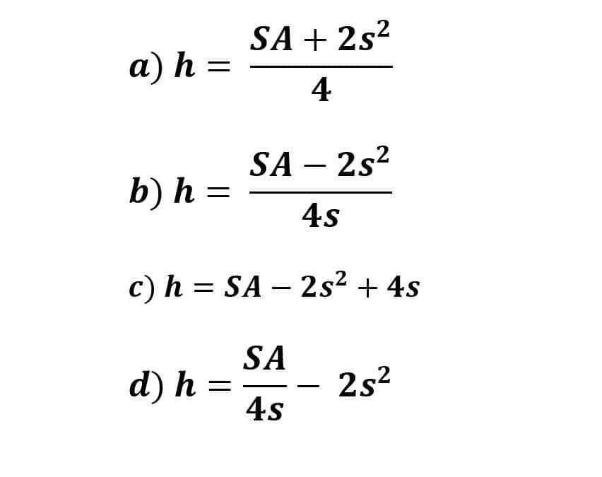 Ejercicios de matemáticas con formulas y expresiones