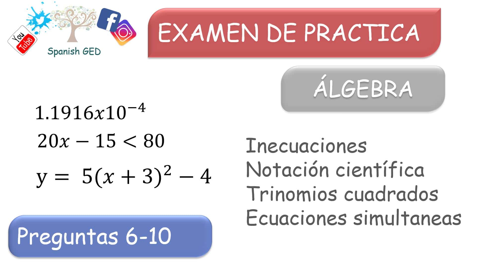 Inicio spanish ged 365